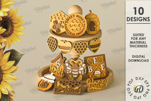 3D Bee Tiered Tray Decor Bundle: A Practical Guide for Digital Creators