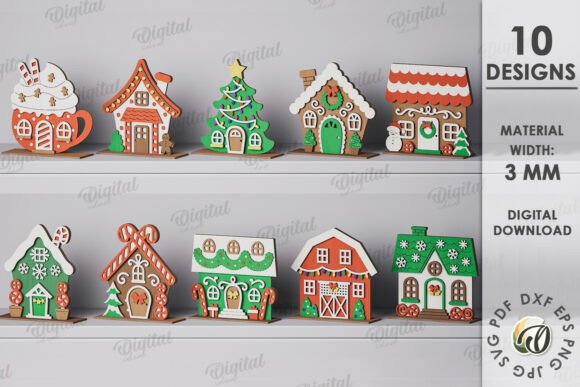 3D Christmas Houses Laser Cut Bundle: A Practical Guide to Digital Crafting