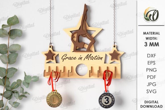 3D Gymnastics Medal Holder Laser Cut: A Digital Design Evaluation