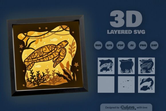 3D Mandala Sea Turtle Layered Papercut: A Guide to Flawless Results