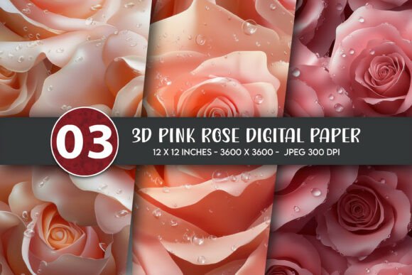 3D Pink Rose Digital Paper: A Strategic Asset for Brand Identity and Creative Production