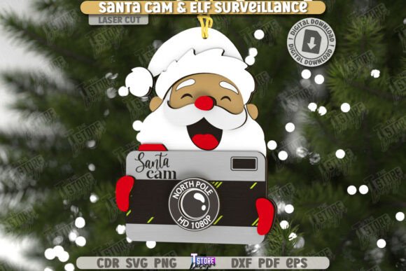 3D Santa Cam Laser Cut Elf Surveillance: A Creative Holiday Project
