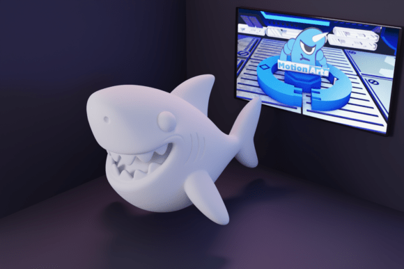 3D Shark: A Playful Design Asset