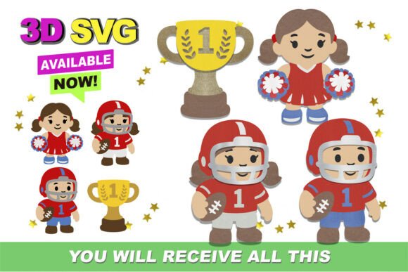 American Football Elements 3D SVG: A Practical Guide for Crafters and Designers