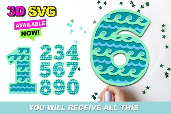 Aquatic Numbers 3D SVG: A Deep Dive into Underwater-Themed Digital Numerals