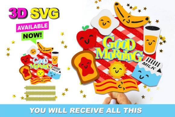 Breakfast Cake Topper 3D SVG: Elevating Your Morning Celebrations