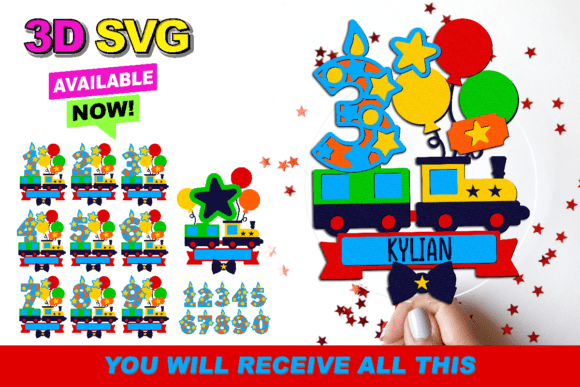 Circus Train Numbers Topper 3D SVG: A Creative Guide