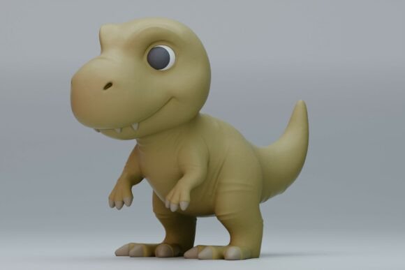 Cute T-Rex 3D Print Model: A Charming Addition to Your Maker Projects