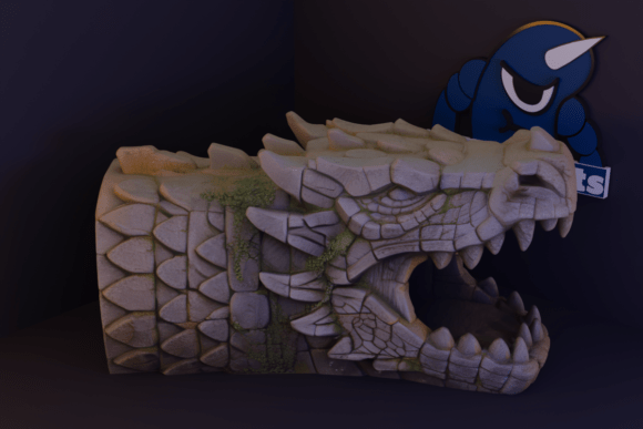 Dragon Head Cave 3D Model for 3D Printing: Creating Epic Fantasy Landscapes