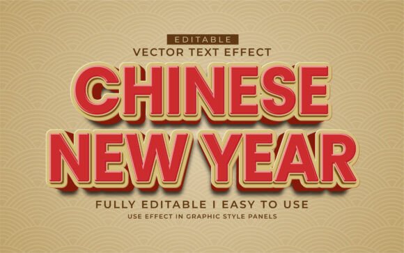 Elevating Brand Identity with the 3D Editable Chinese Text Effect Vector