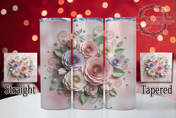 Evaluating the 3D Elegant Rose Floral Tumbler Design for Custom Drinkware