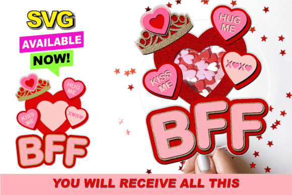 Friendship BFF Topper 3D SVG: Ultimate Design Guide