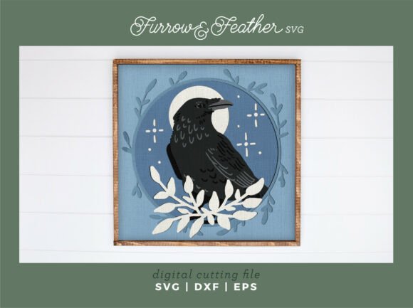 Integrating the Raven Moon Shadow Box 3D Halloween SVG into Your Creative Workflow