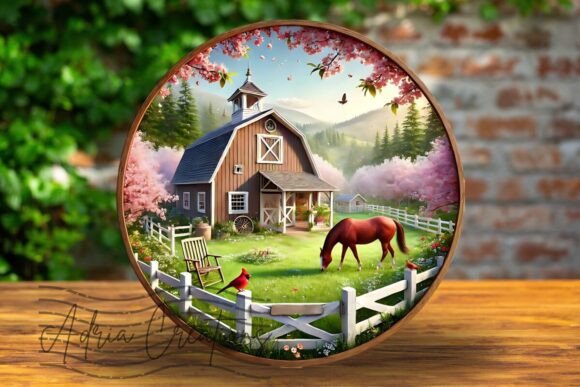 Mastering 3D Farmhouse Round Sublimation Clipart: A Guide for Creators