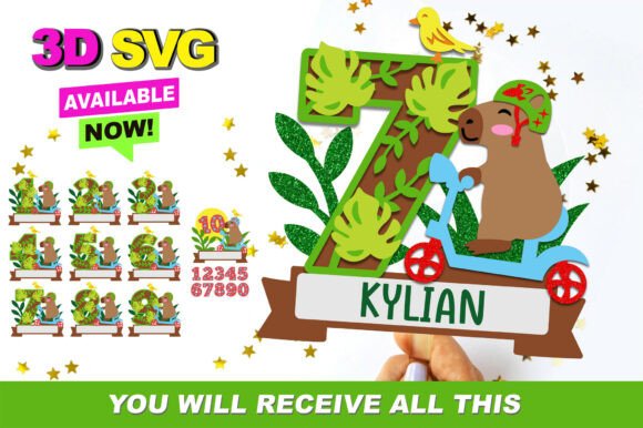 Mastering the Capybara Ride Numbers Topper 3D SVG for Creative Projects