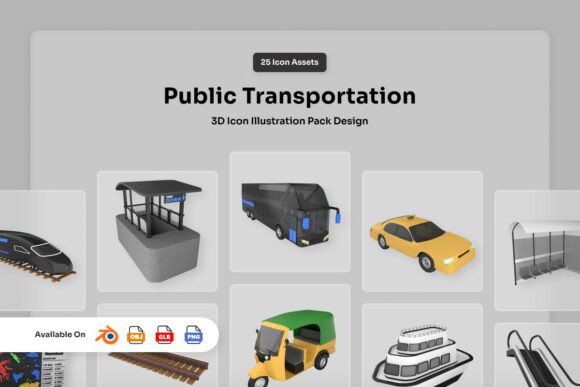 Public Transportation 3D Icon Set: A Practical Guide for Designers and Creators