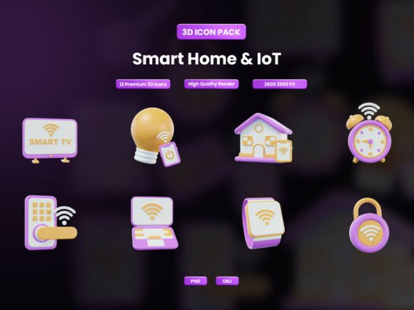 Smart Home IoT 3D Icon: A Visual Asset Evaluation