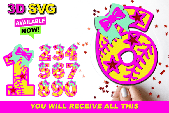 Softball Girl Numbers 3D SVG: A Practical Asset for Custom Creations