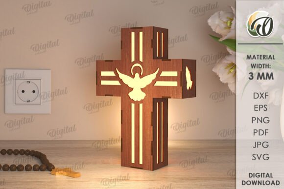Transforming Light and Space with the 3D Cross Lamp Laser Cut Design