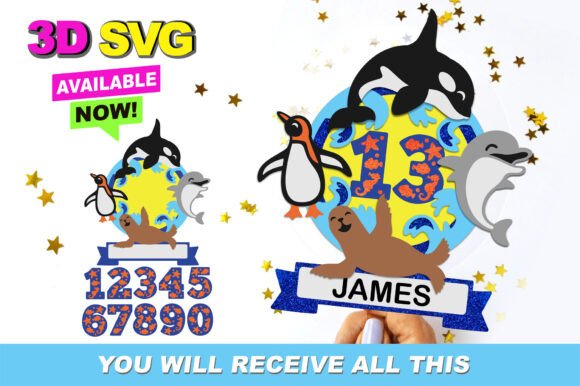 Undersea Cake Topper 3D SVG: A Designer's Guide