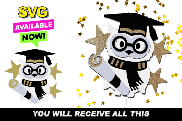 Wise Owl Graduation 3D SVG: Elevating Celebrations with Depth and Detail